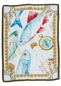 2015 Agua Bendita Swimwear<br>Sailor Boat<br>Bendito Compas Scarf