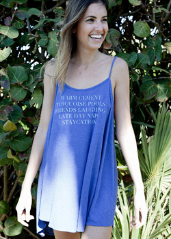 2015 Wildfox Swimwear<br>Bell's Beach Dress Staycation in Deep End