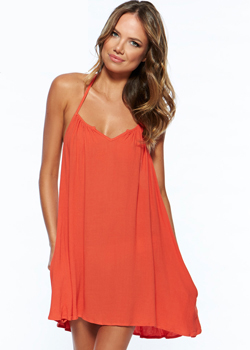 2015 L*Space Swimwear<br>Drifter Tunic in Red Coral