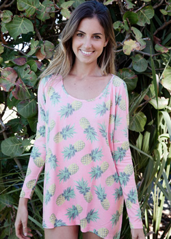 2015 Wildfox Swimwear<br>Pineapple Palace Bonfire Beach Tee