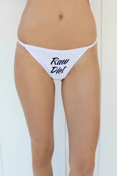 Jolly Jive Raw Diet Skivvies in White, Cacique Boutique