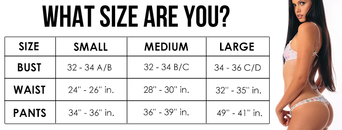 Posh Pua Size Chart